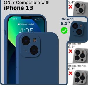 Silicon Soft Case Camera Protect For iPhone 13 Blue