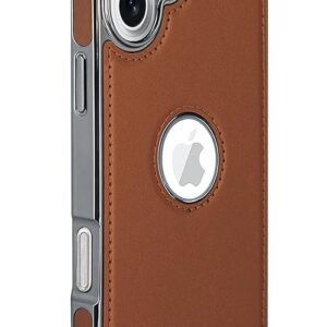 Leather Back Case iPhone 17- Brown